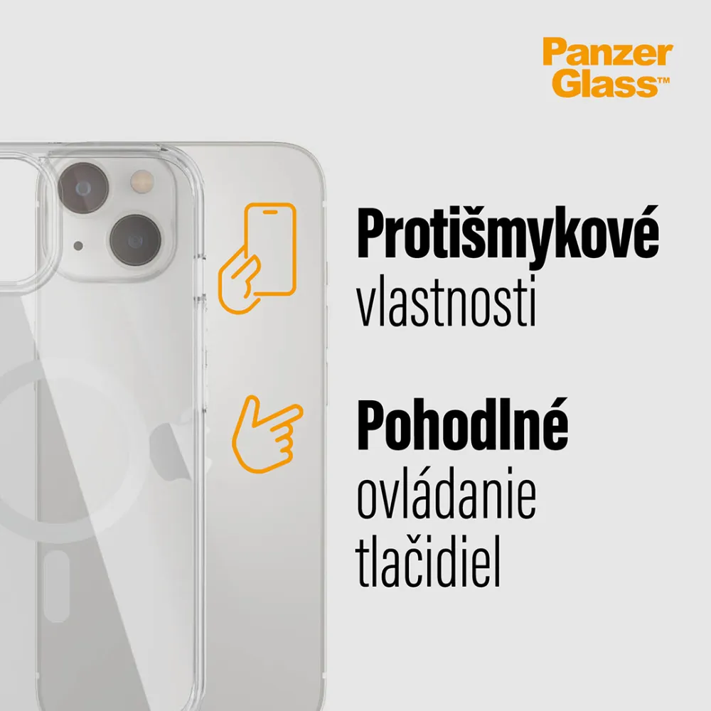 PanzerGlass - Puzdro HardCase s MagSafe pre iPhone 14/13, transparentná