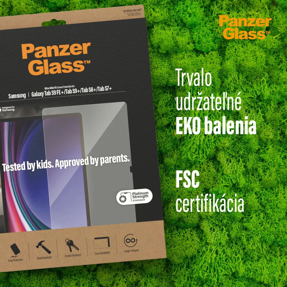 PanzerGlass - Tvrdené sklo UWF pre Samsung Galaxy Tab S8/S9 Plus, číra