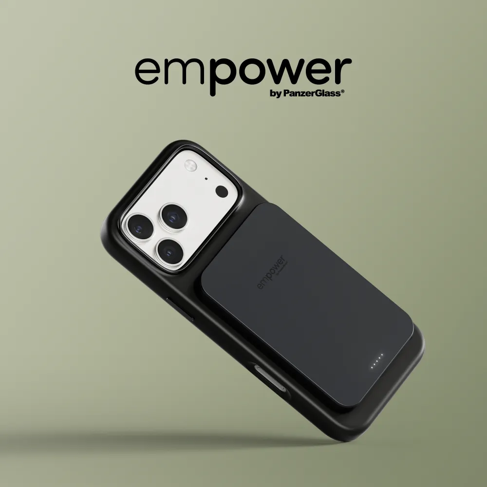 empower - Bezdrôtová PowerBank 5000 mAh 20 W, kompatibilná s MagSafe, Qi2/USB-C, vesmírna čierna