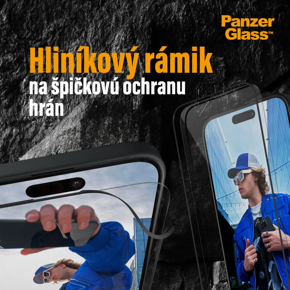PanzerGlass - Tvrdené sklo UWF s aplikátorom pre iPhone 16 Pro Max, aluminium