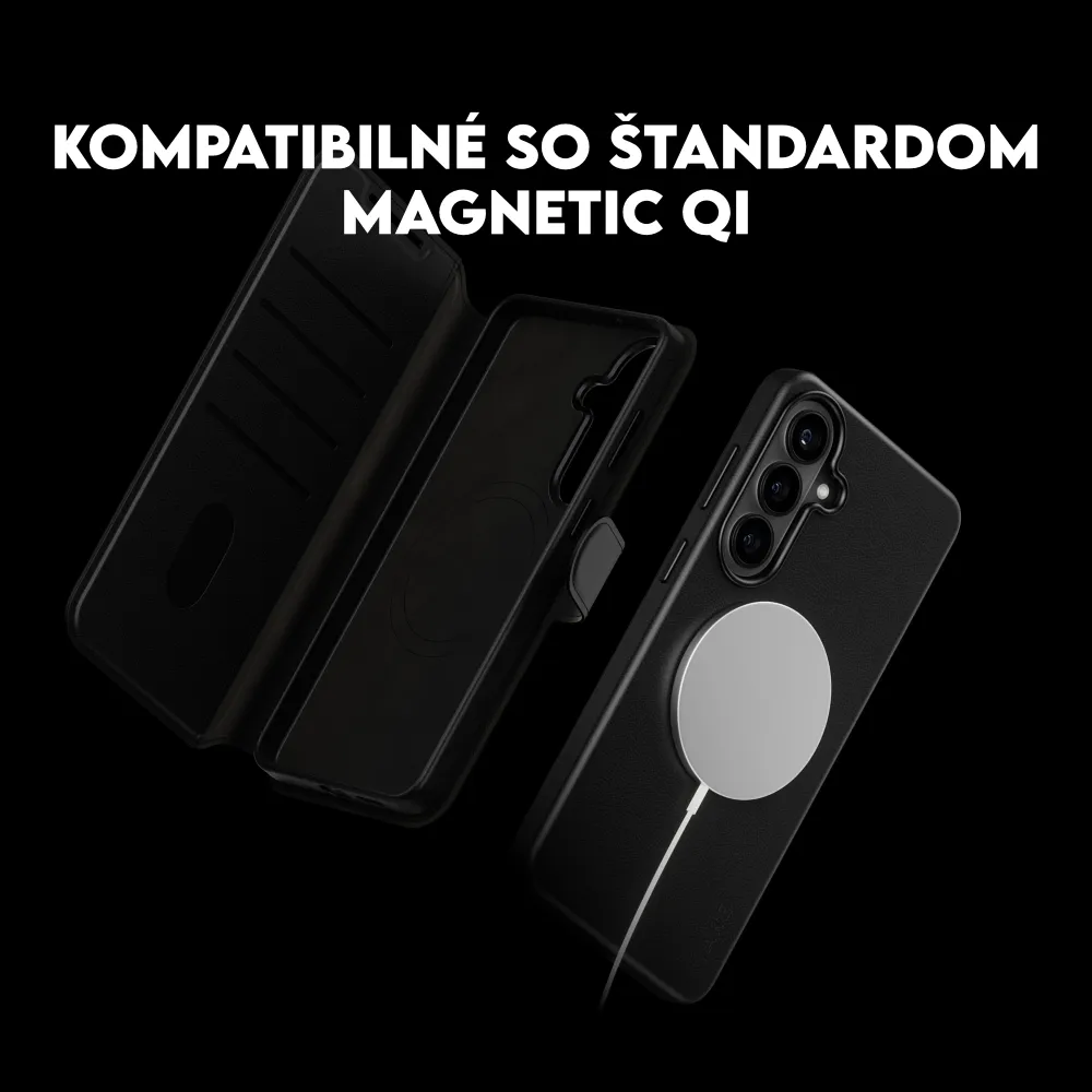 CARE - Puzdro Tango Wallet Two-In-One s QI pre Samsung Galaxy S26, čierna
