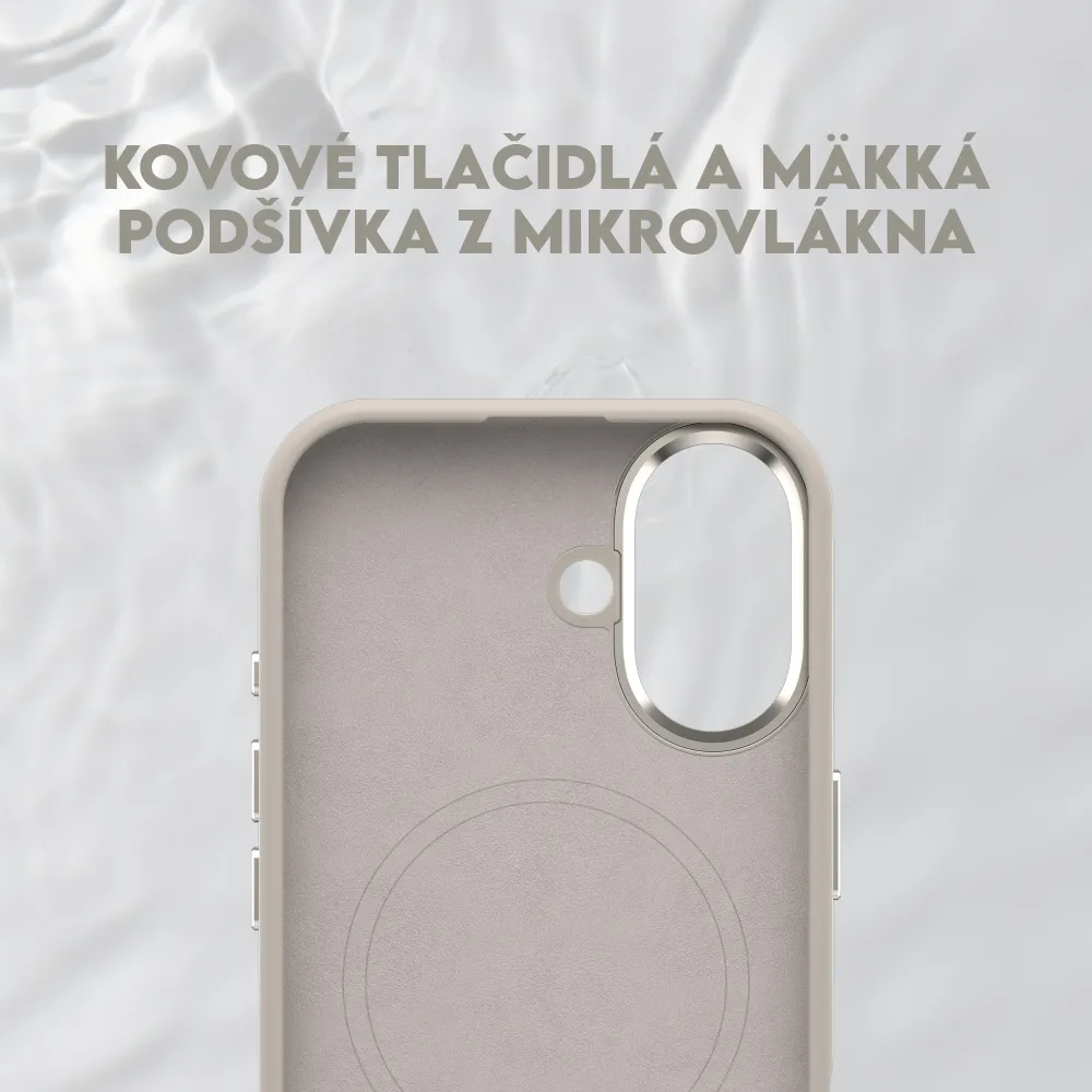CARE - Puzdro FLOW s MagSafe pre iPhone 17, vanilla