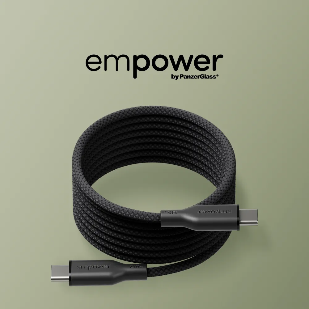 empower - Kábel USB-C, 240 W, Magnetic, 1,5 m, vesmírna čierna