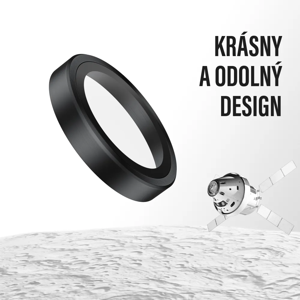 PanzerGlass - Ochranný kryt objektívu Hoops Ceramic II pre  iPhone 17/16 Plus/16, čierna