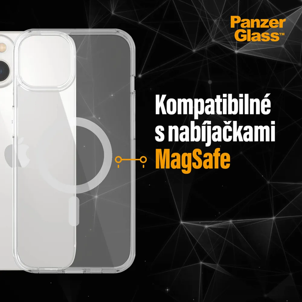 PanzerGlass - Puzdro HardCase s MagSafe pre iPhone 14/13, transparentná